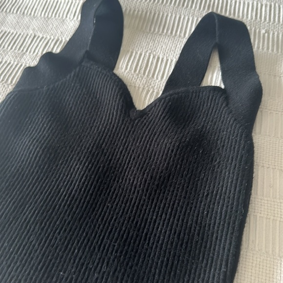 Abercrombie Ottoman Knit Tank Top Black - Picture 2 of 4